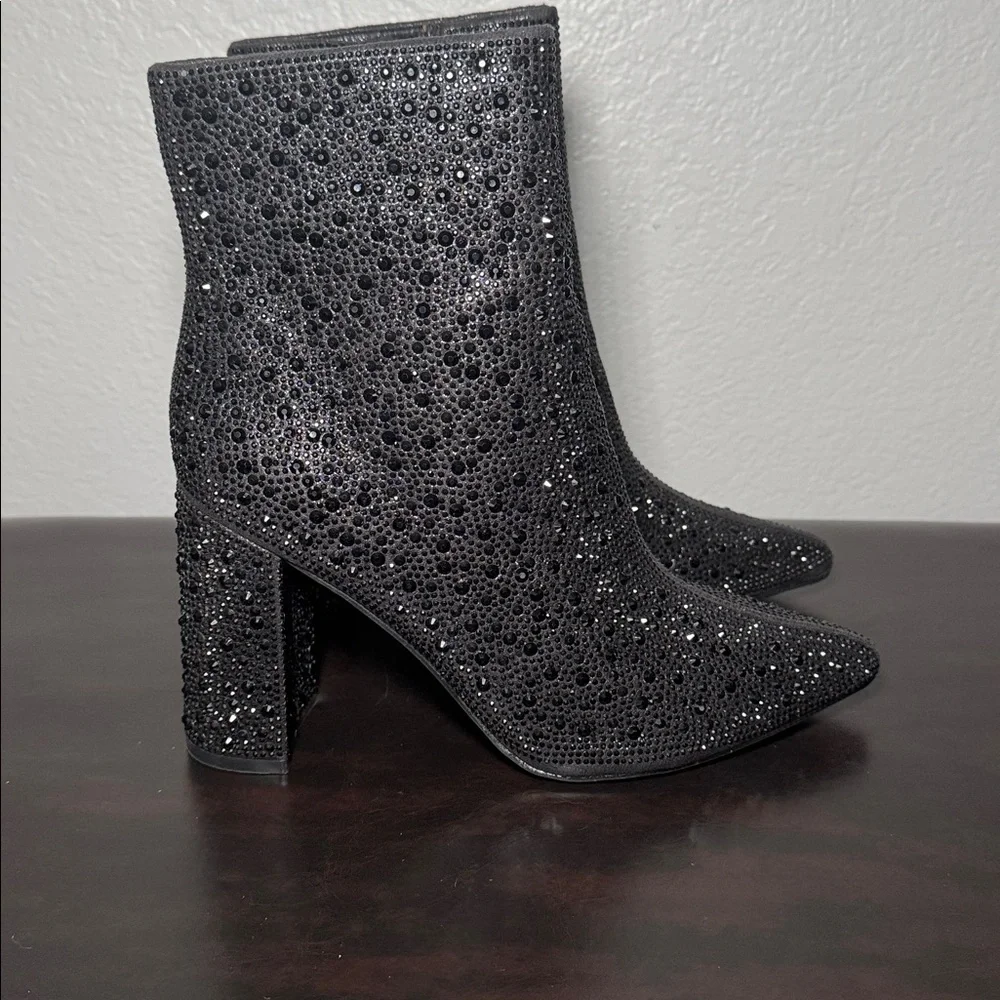 Lauren Lorraine Glittering Black Heels